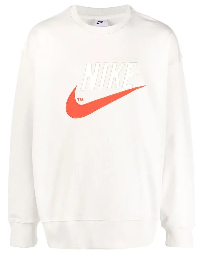 Nike Sweatshirt mit Swoosh - Weiß Weiß