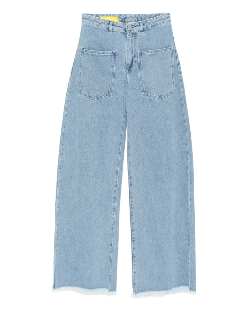 Marques ' Almeida Ausgefranste Jeans mit Taschen - Blau Blau