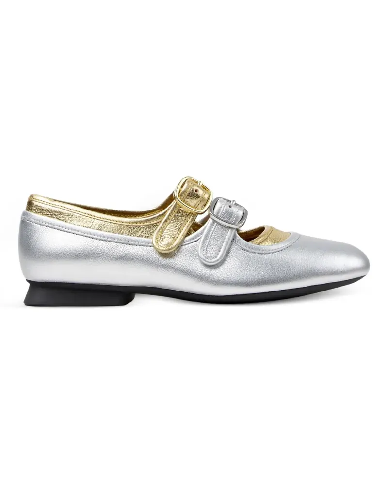 Camper Casi Myra Ballerinas mit Schnalle - Silber Silber