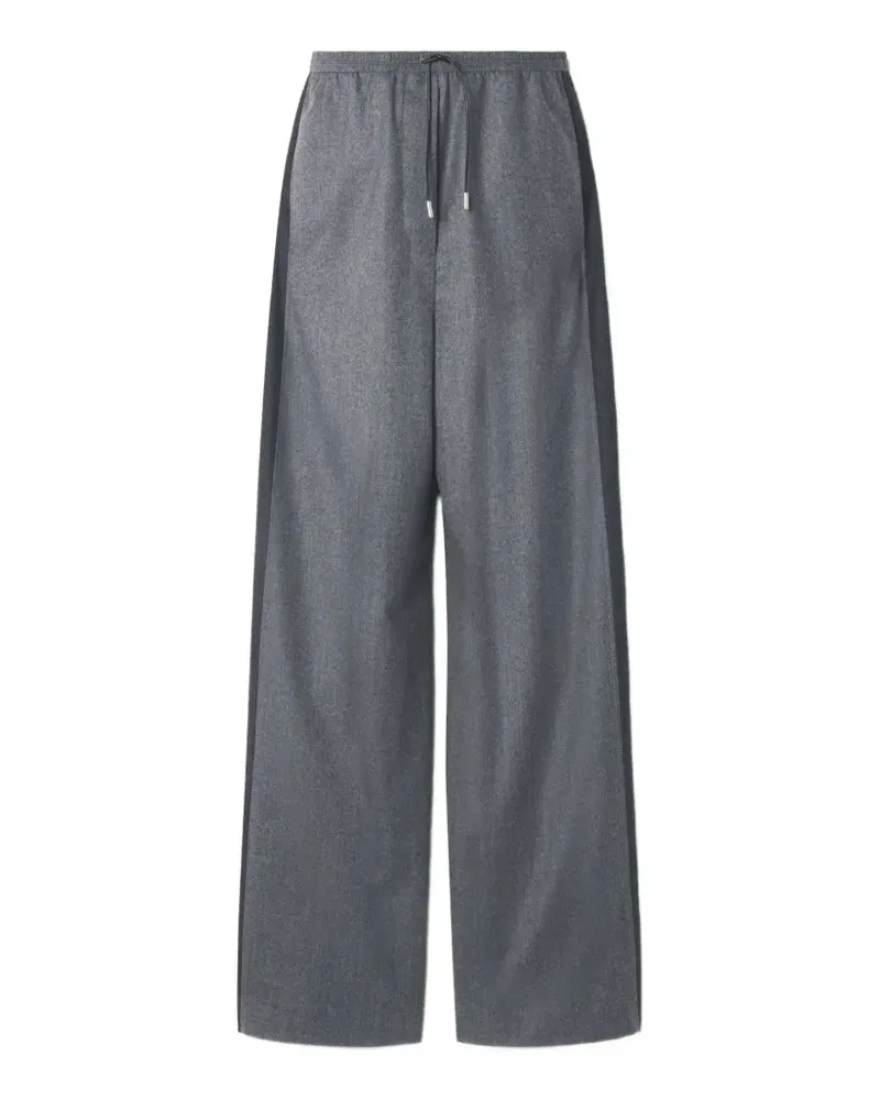 Lanvin Weite Hose mit Kordelzug - Grau Grau