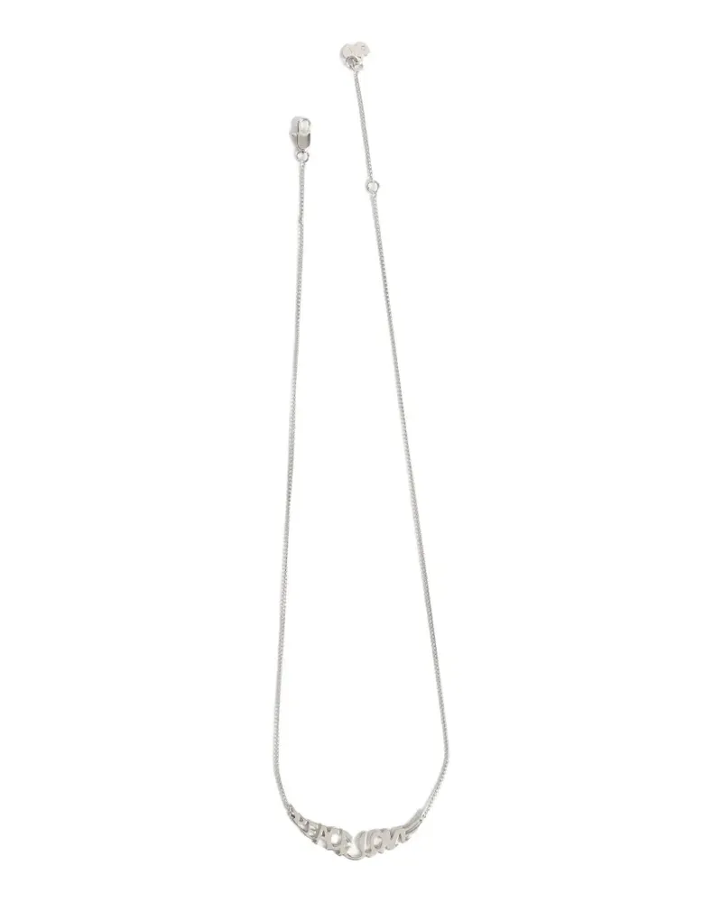 Zadig & Voltaire Peace wing-motif necklace - Silber Silber