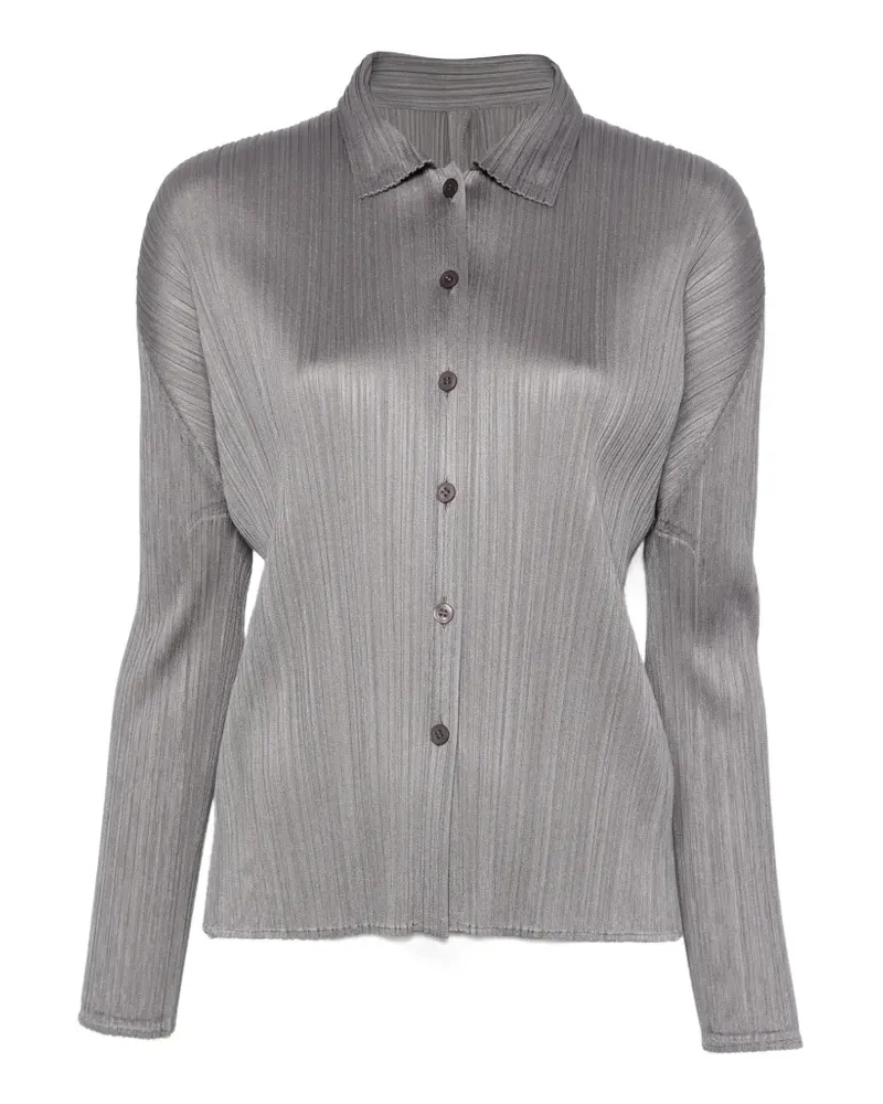 Issey Miyake Hemd mit Falten - Grau Grau