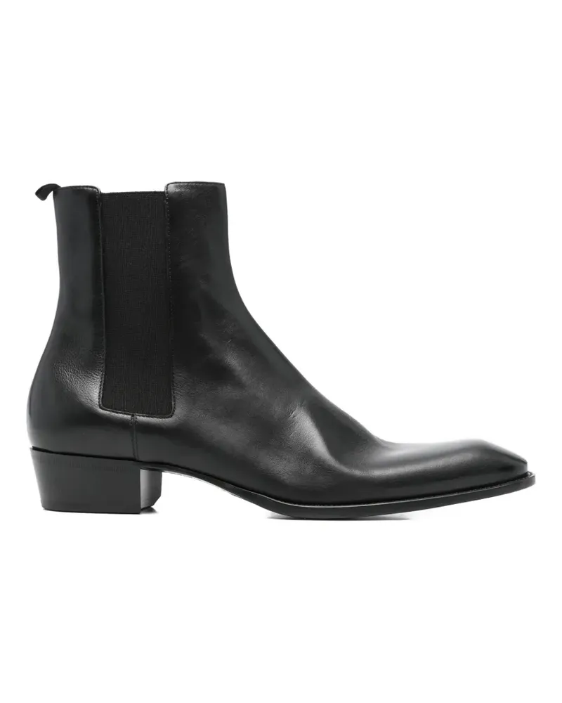 Saint Laurent Stiefel mit spitzer Kappe - Schwarz Schwarz