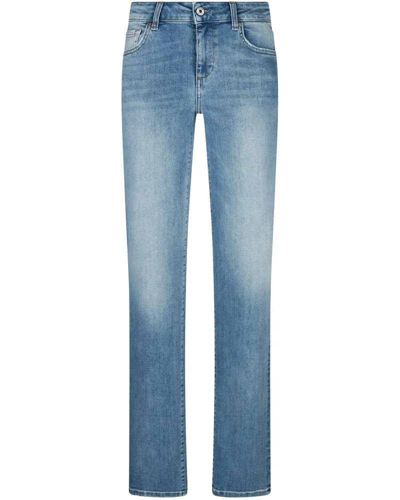Liu Jo Tief sitzende Straight-Leg-Jeans - Blau Blau