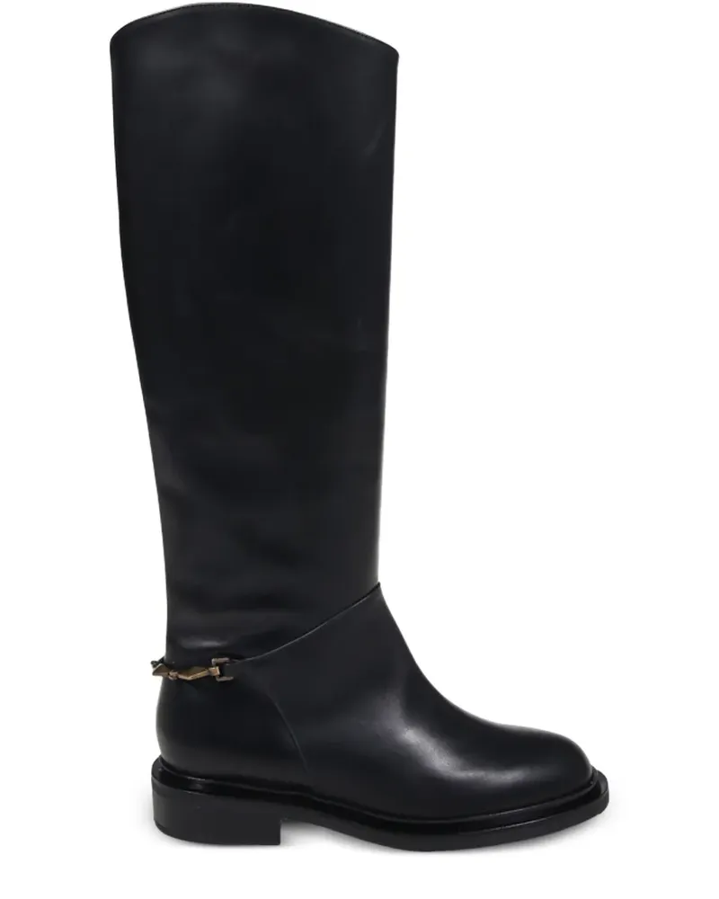 Sergio Levantesi Laura56 Stiefel mit Kette - Schwarz Schwarz