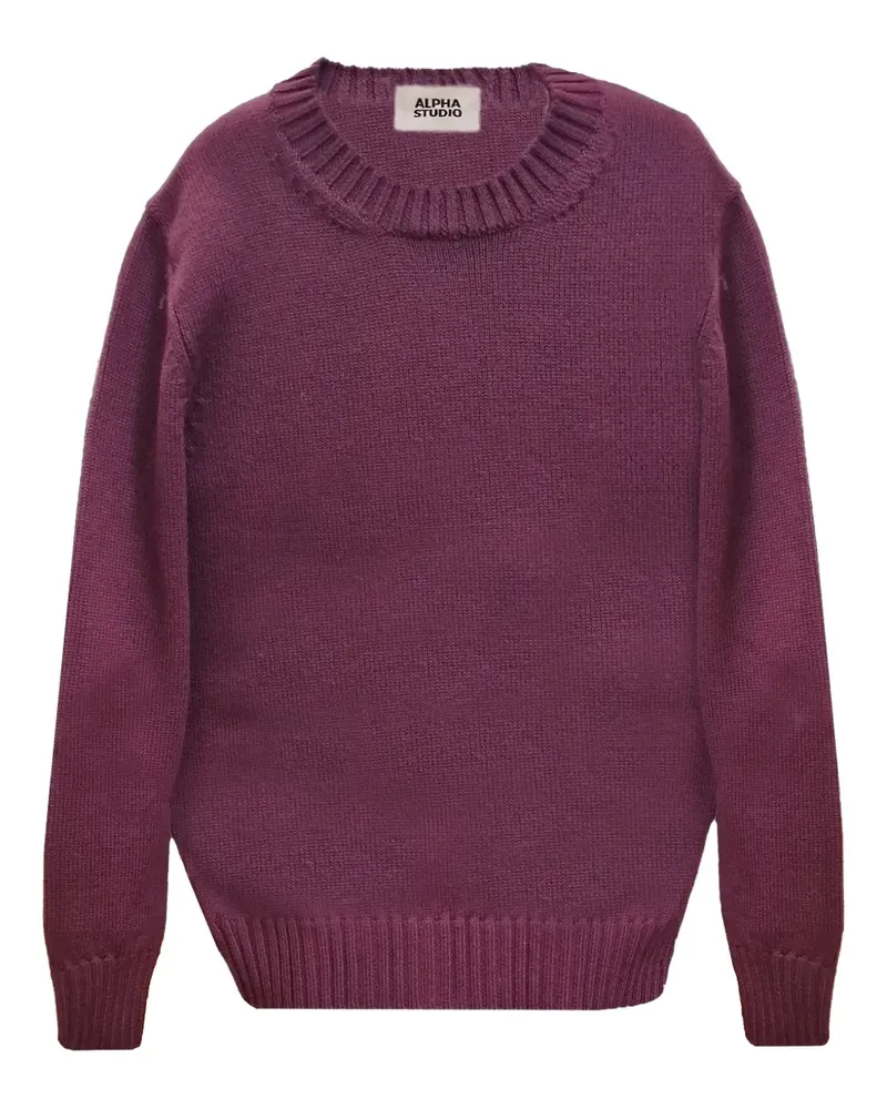 Alpha Studio Pullover mit rundem Ausschnitt - CILIEGIA Ciliegia