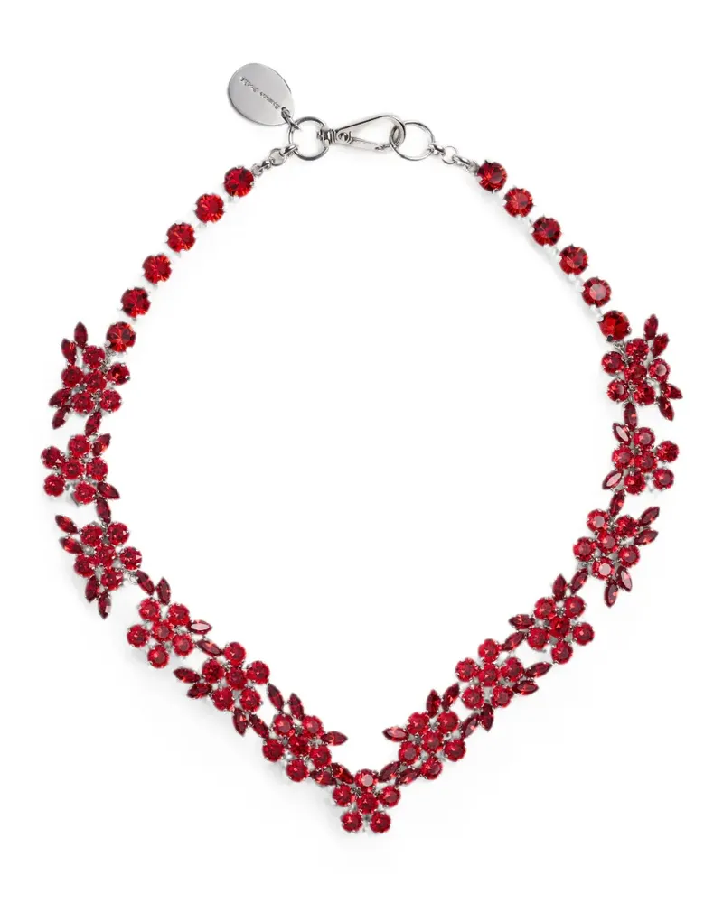 Simone Rocha V-line floral necklace - Rot Rot