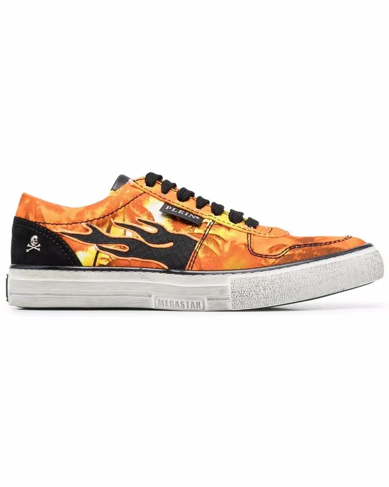 Philipp Plein Flame Sneakers - Orange Orange