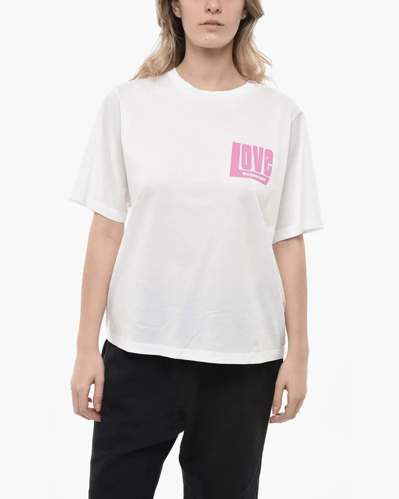 Dsquared2 T-Shirt mit Logo-Print - Weiß Weiß