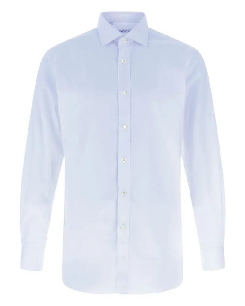 Brioni Trevi Mark Hemd - Blau Blau