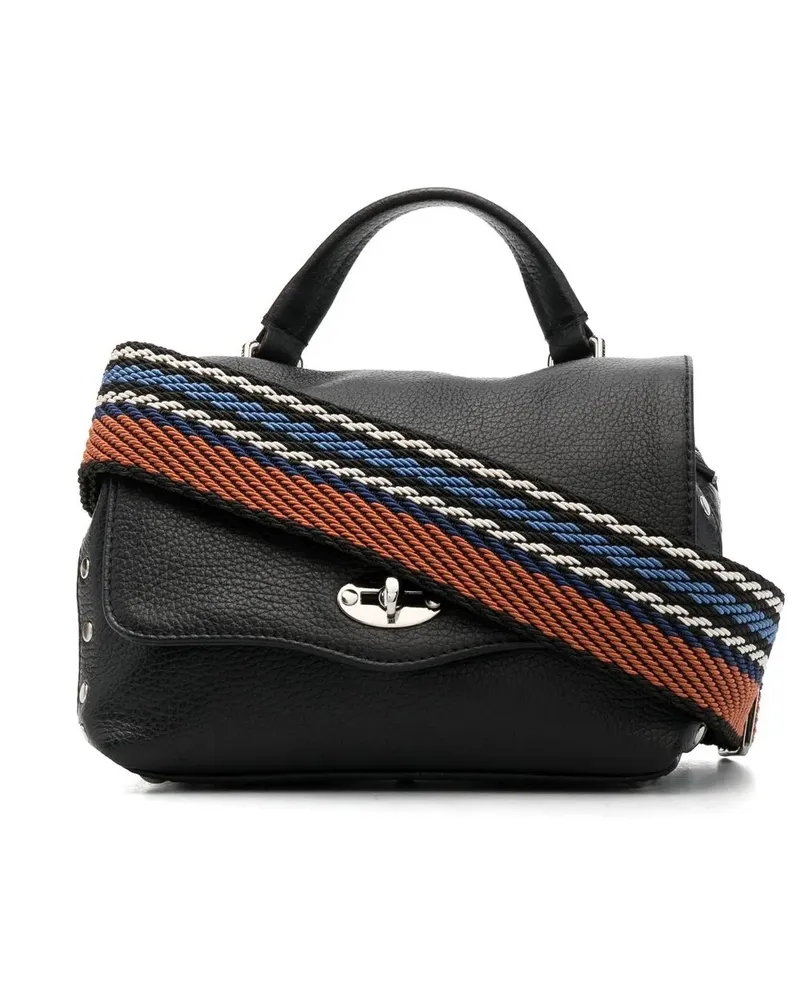 Zanellato Handtasche mit Nieten - Schwarz Schwarz