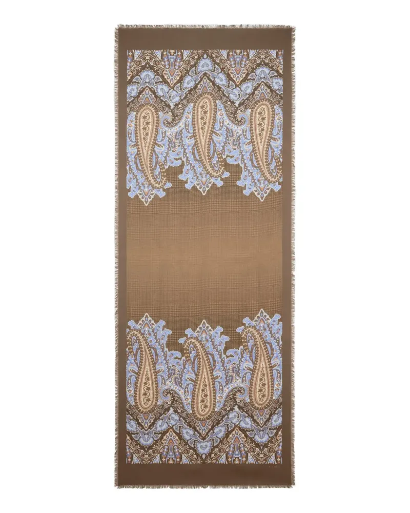 Etro paisley check scarf - Braun Braun