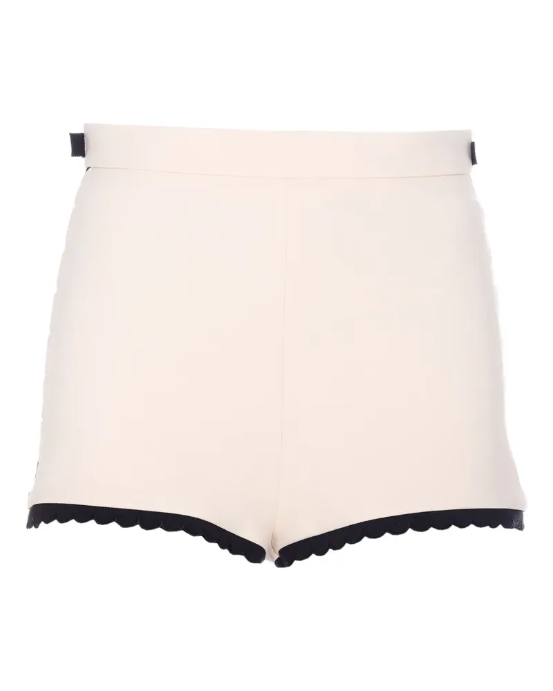 Elisabetta Franchi Bestickte Shorts im Layering-Look - Weiß Weiß