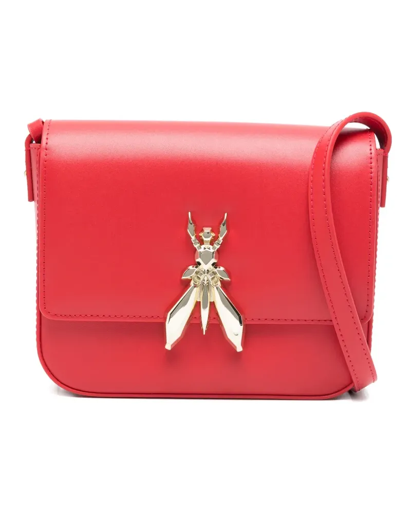 Patrizia Pepe Essential Fly leather shoulder bag - Rot Rot