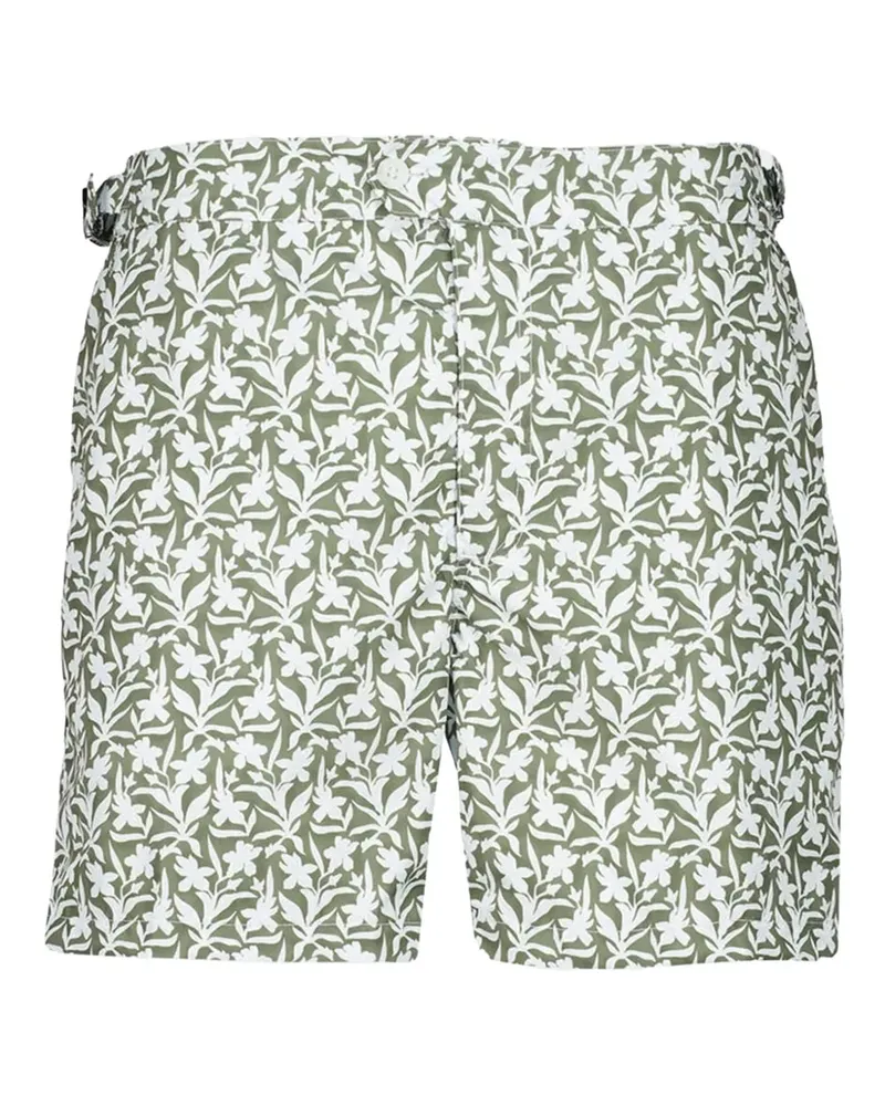 Fedeli Daniel Badeshorts mit Blumen-Print - Grün Grün