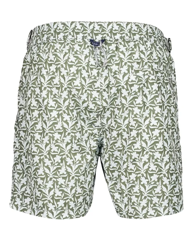 Fedeli Daniel Badeshorts mit Blumen-Print - Grün Grün
