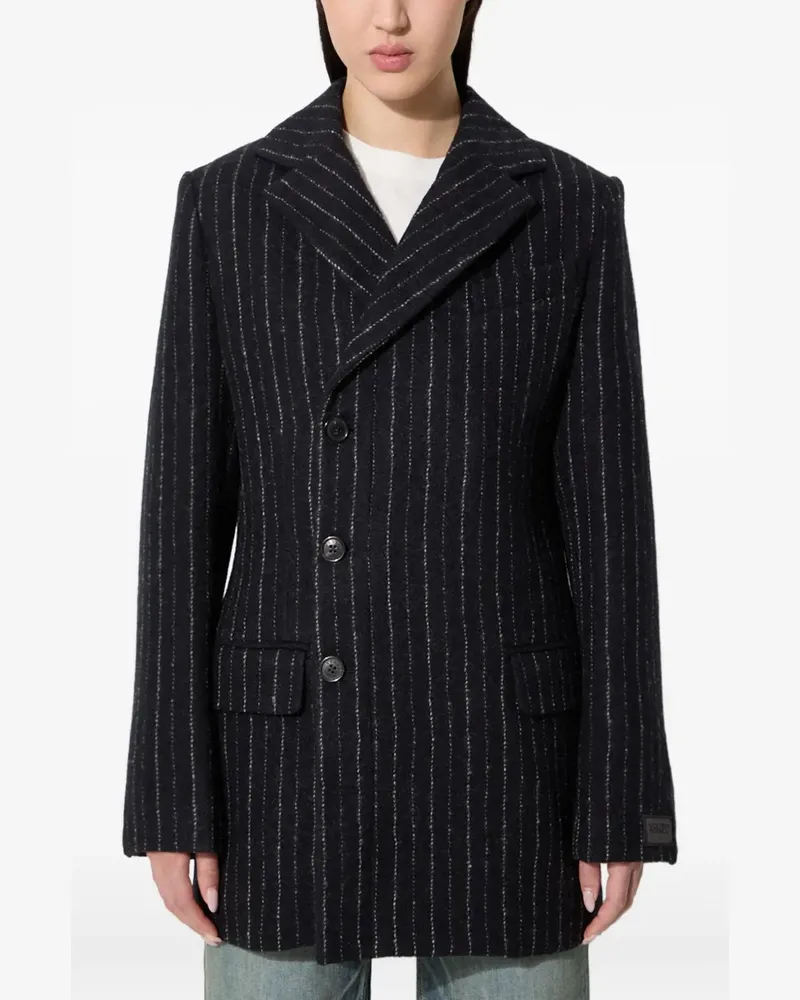 Kenzo Sakko mit Nadelstreifen - Schwarz Schwarz