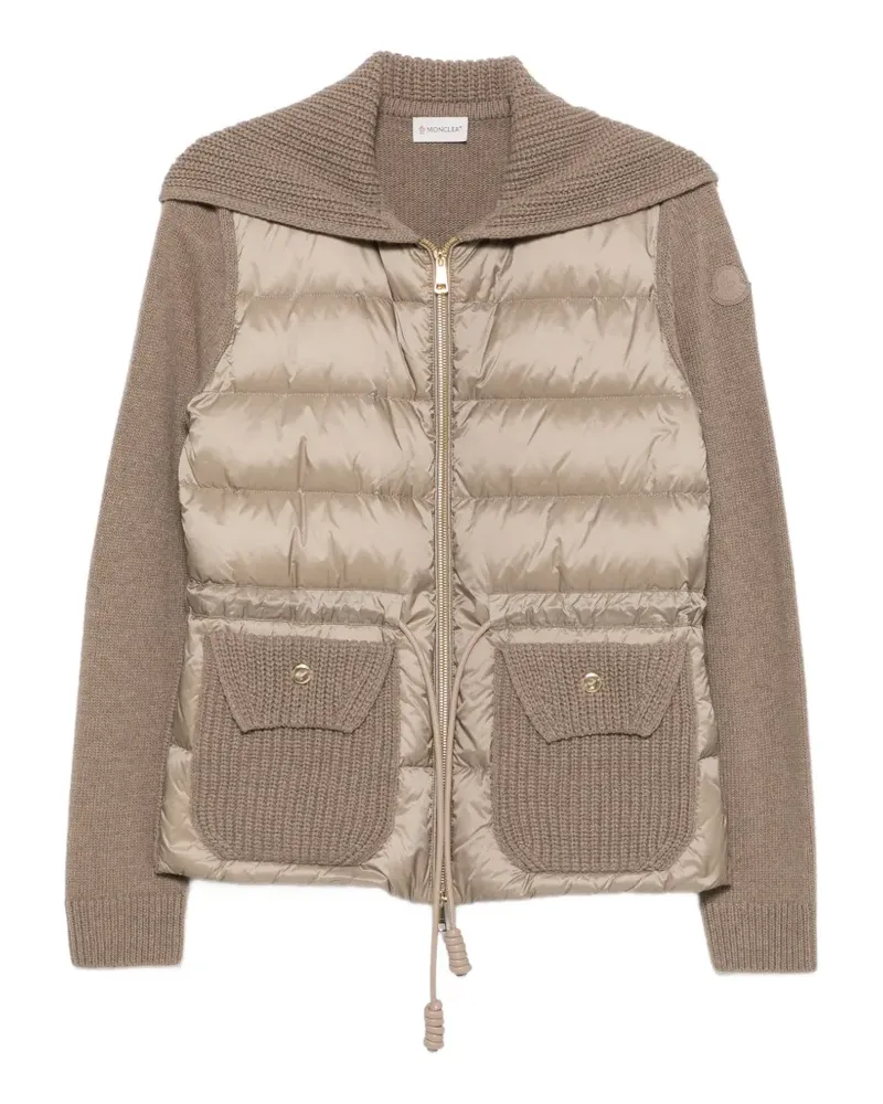 Moncler padded-detail cardigan - Braun Braun