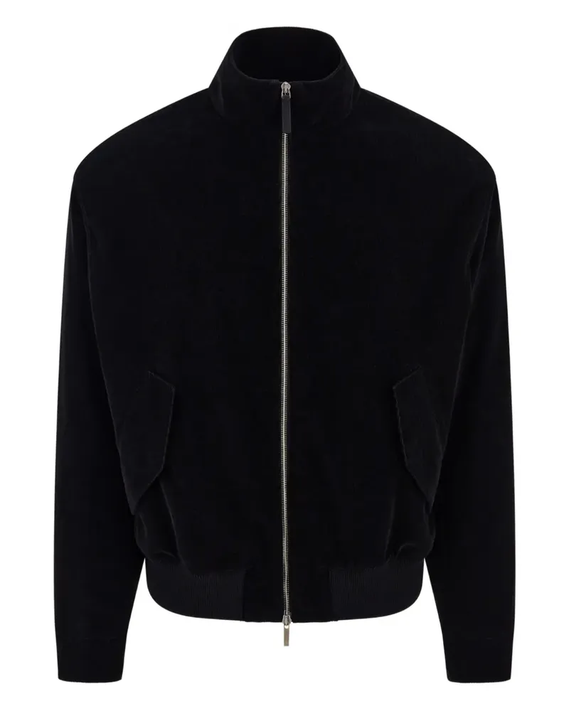 Ferragamo Klassische Cordjacke - Schwarz Schwarz