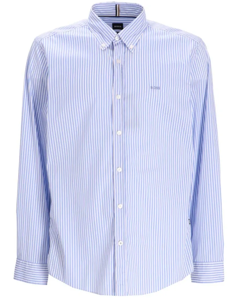 HUGO BOSS Gestreiftes Hemd - Blau Blau