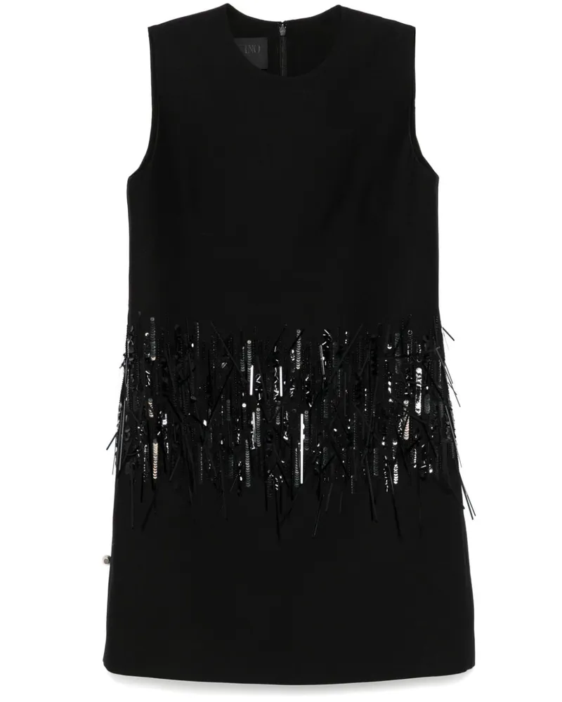 Valentino Garavani Minikleid aus Krepp - Schwarz Schwarz
