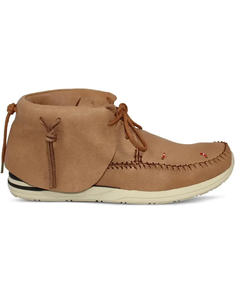 Visvim FBT Mokassins mit Perlen - Braun Braun