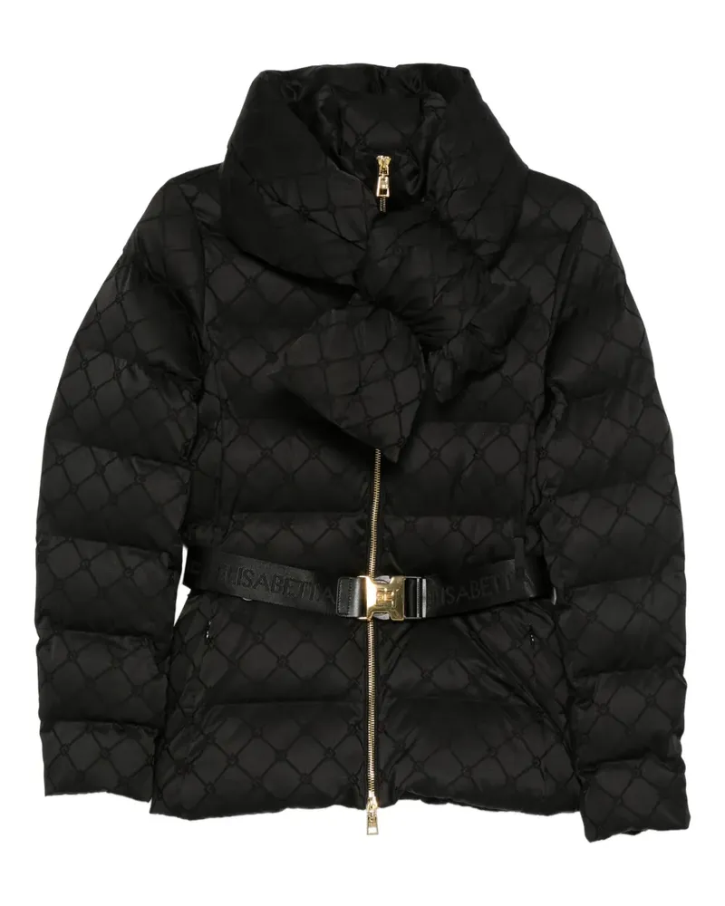 Elisabetta Franchi Gesteppte Jacke - Schwarz Schwarz