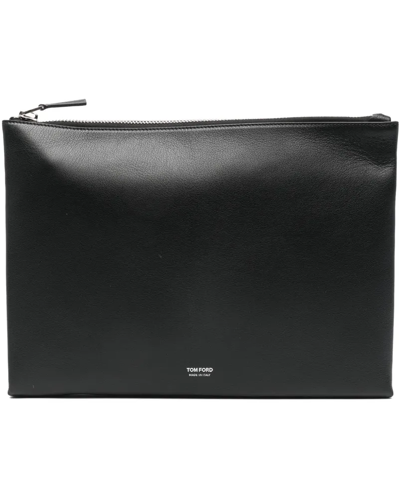 Tom Ford Clutch mit Reißverschluss - Schwarz Schwarz