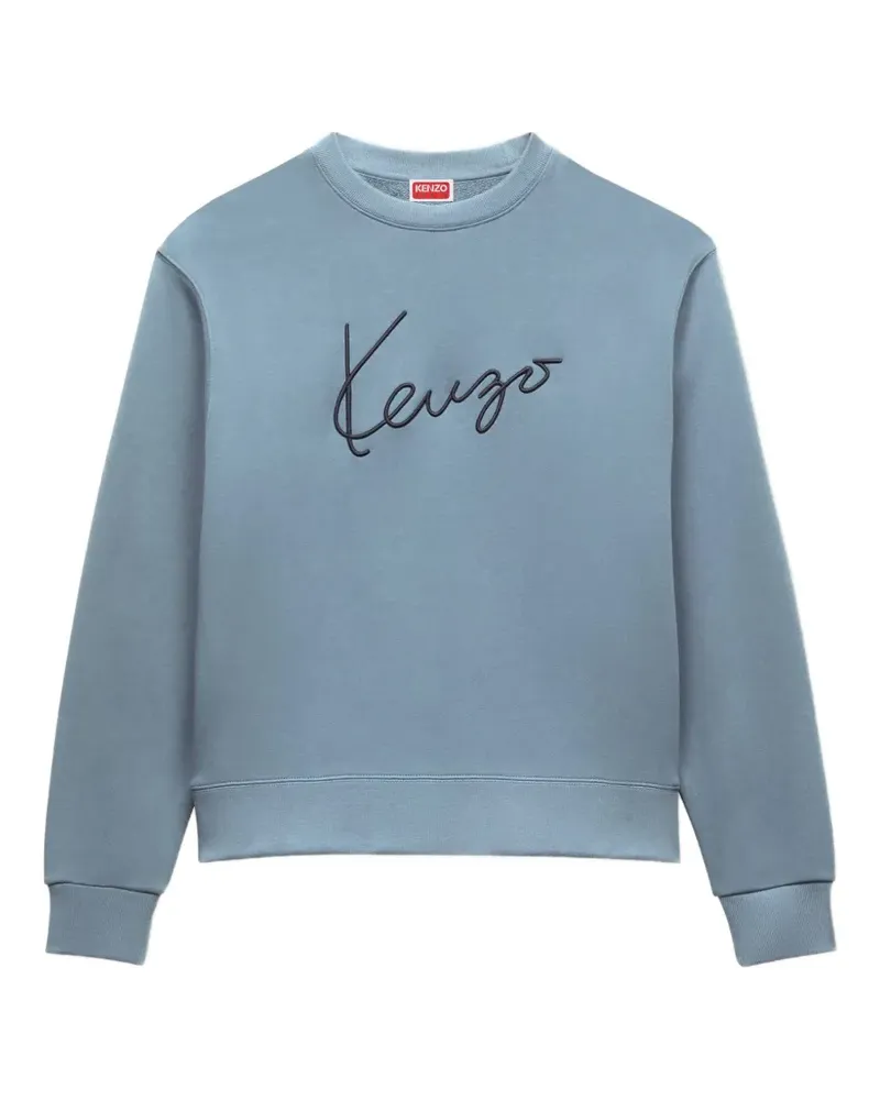 Kenzo Sweatshirt aus Baumwolle mit Stickerei - Blau Blau
