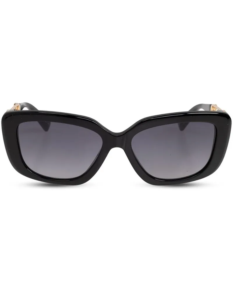 Moschino Sonnenbrille mit Sicherheitsnadel - Schwarz Schwarz