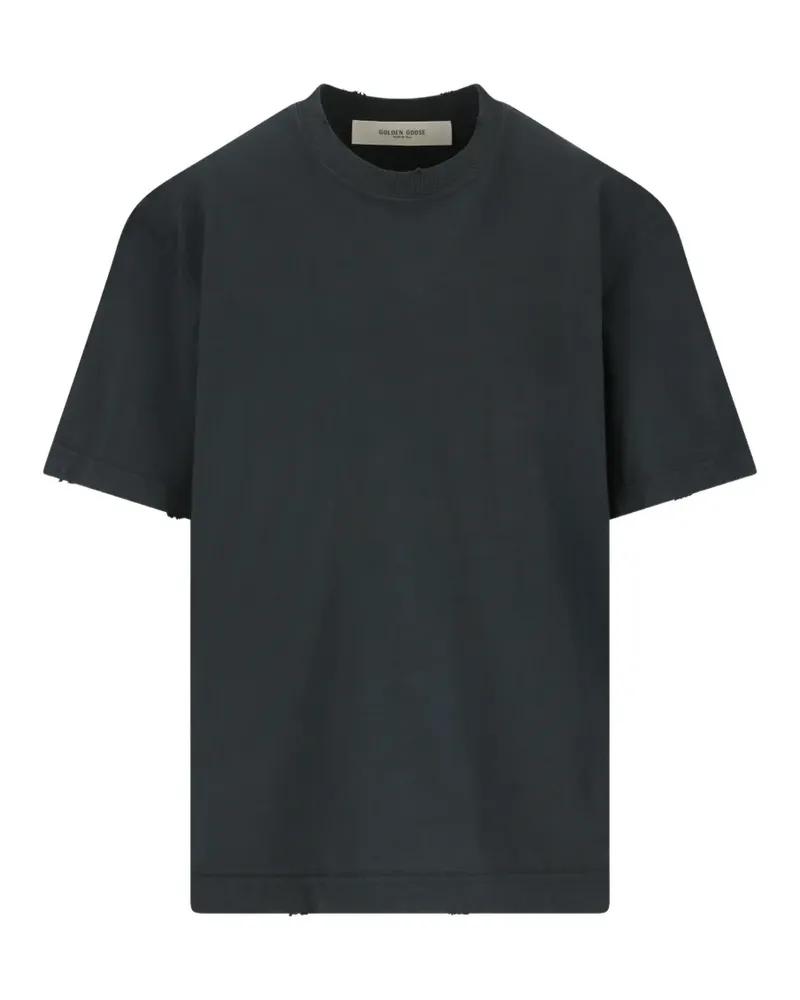 Golden Goose embroidered cotton T-shirt - Schwarz Schwarz