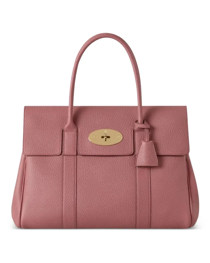 Mulberry Bayswater grained-texture tote bag - Rosa Rosa