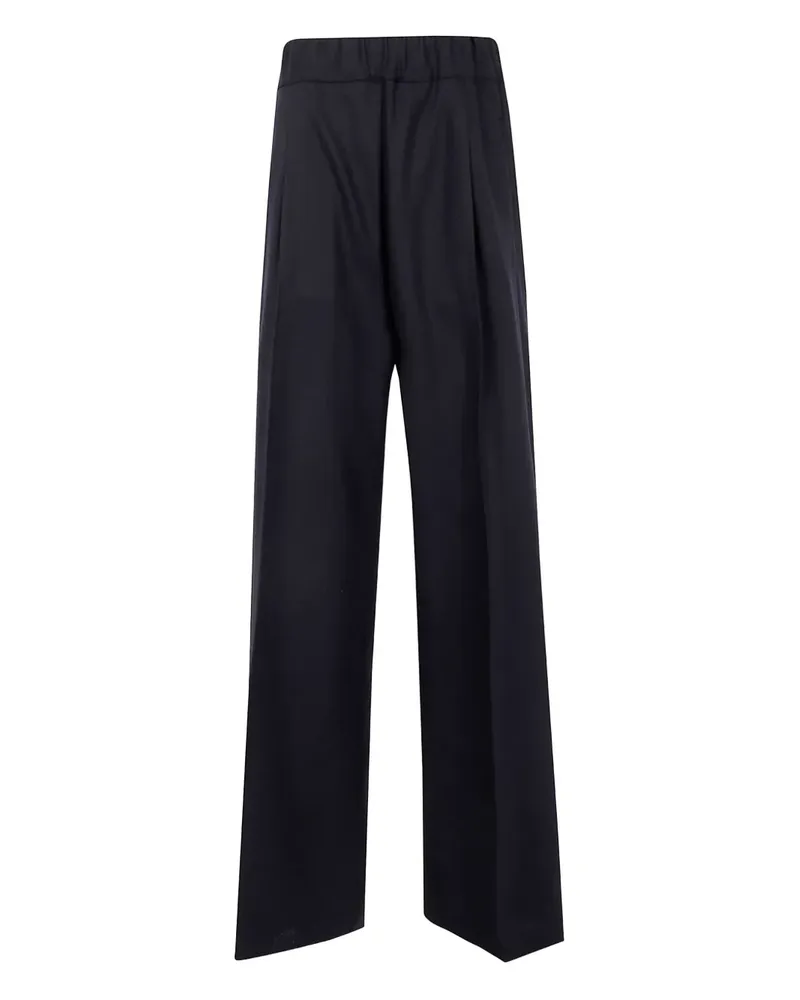 Semicouture Hose mit Bundfalten - Schwarz Schwarz
