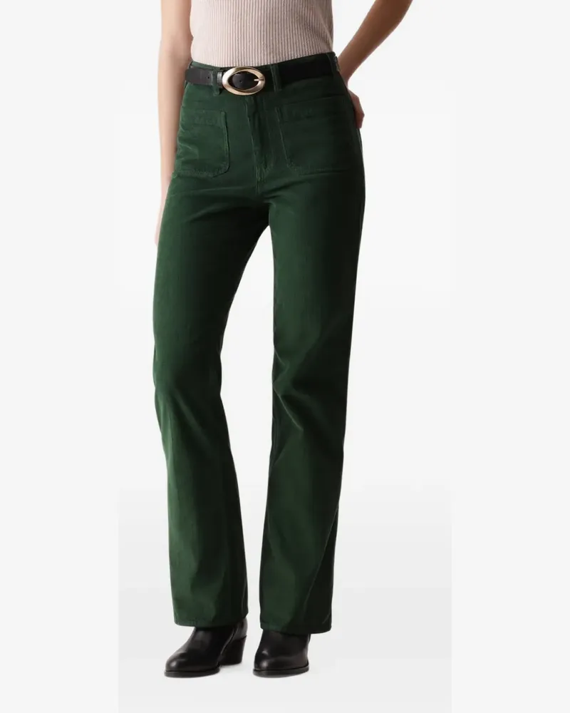 Fortela Jane corduroy bootcut trousers - Schwarz Schwarz