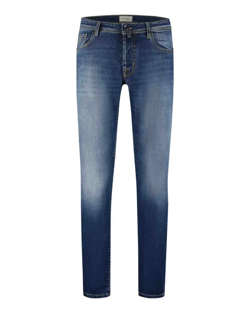 Jacob Cohën faded-effect slim-fit jeans - Blau Blau