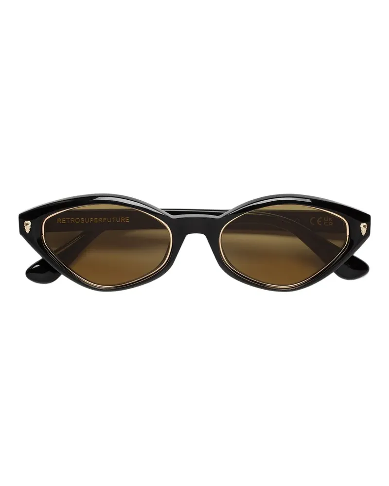 RETROSUPERFUTURE Echo Cat-Eye-Sonnenbrille - Schwarz Schwarz
