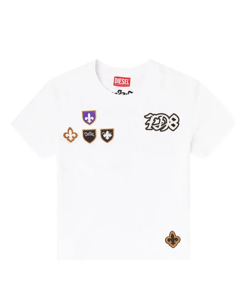 Diesel T-ILA-CP appliqué T-shirt - Weiß Weiß