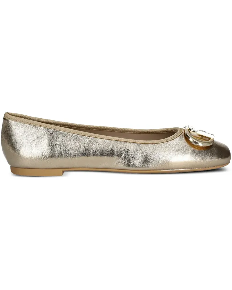 Liu Jo Ballerinas im Metallic-Look - Gold Gold