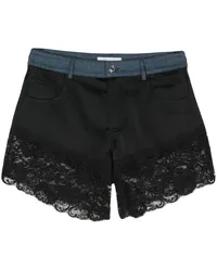 Blumarine Shorts mit Spitze Schwarz