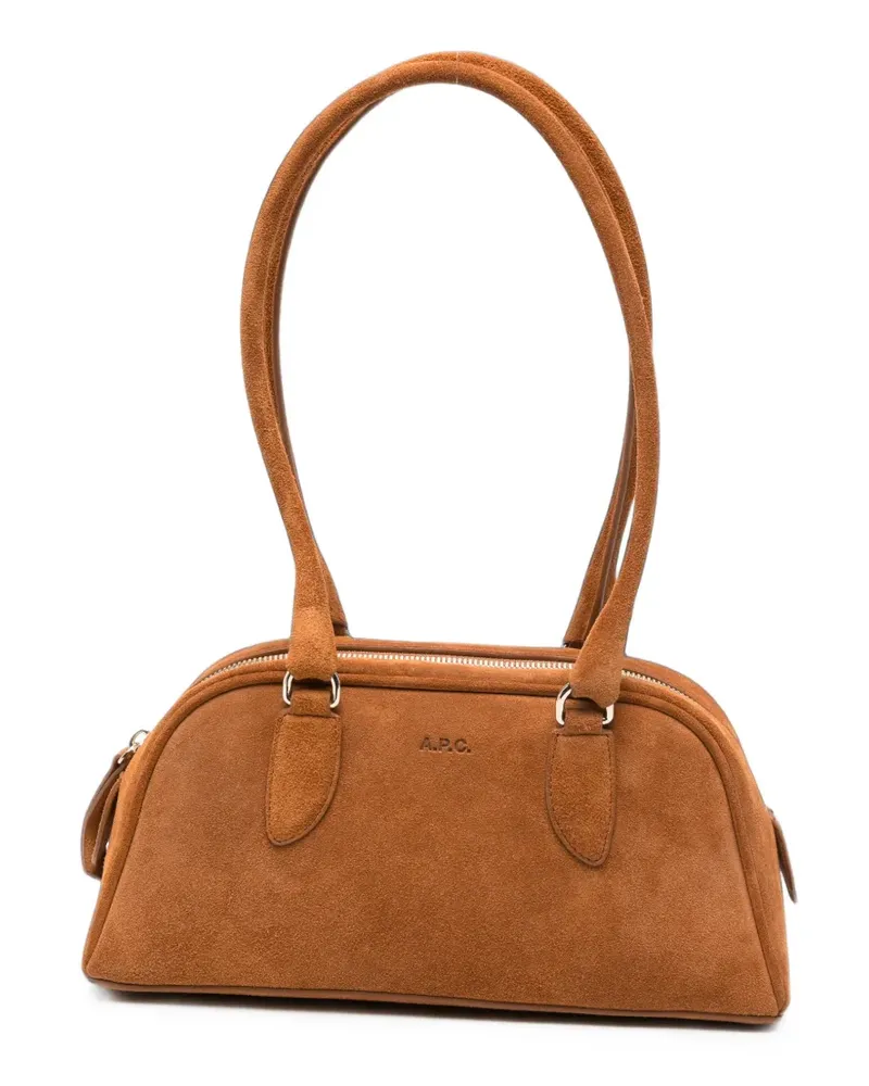 A.P.C. Paloma suede shoulder bag - Braun Braun