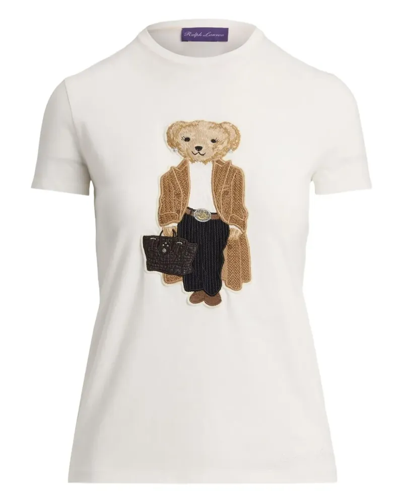 Ralph Lauren Polo Bear-embroidered T-shirt - Weiß Weiß