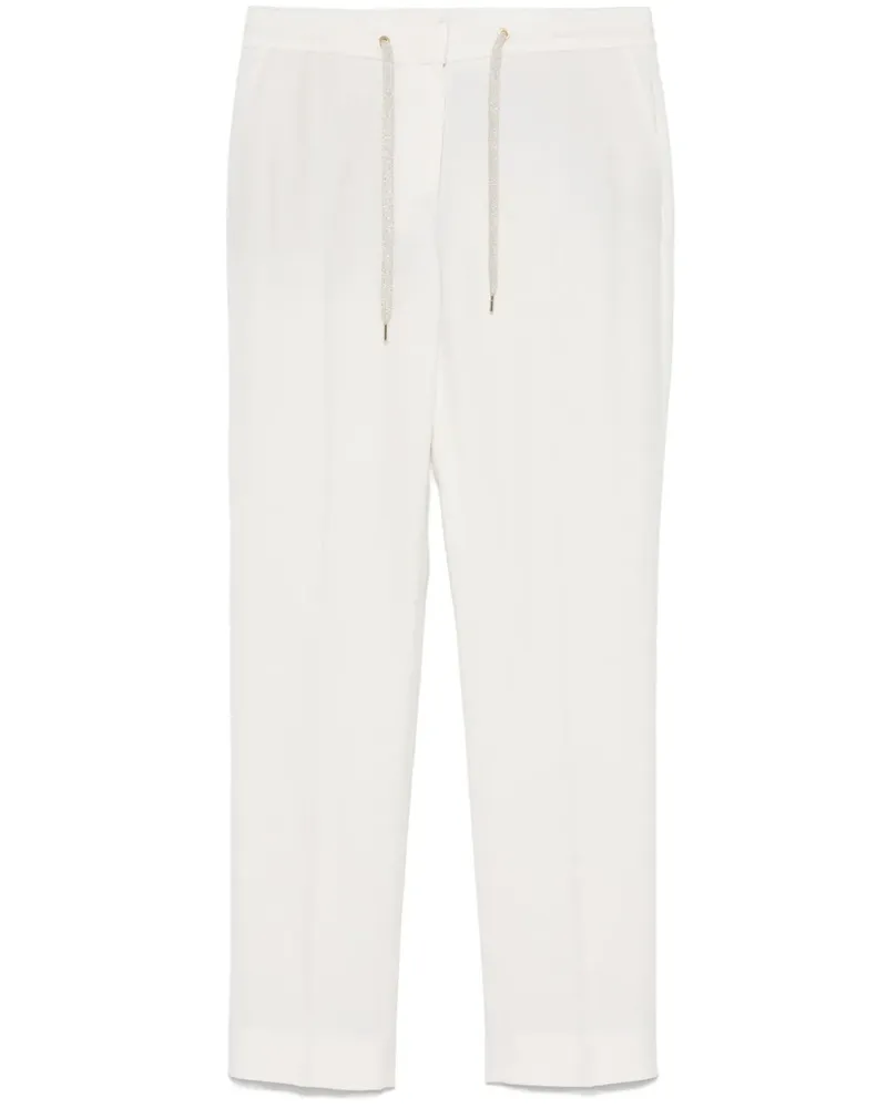 Eleventy Klassische Tapered-Hose - Weiß Weiß