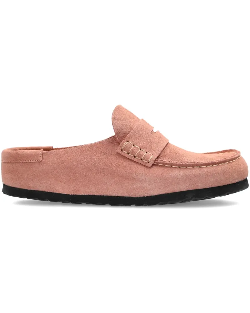 Birkenstock Naples Wrapped suede mules - Rosa Rosa
