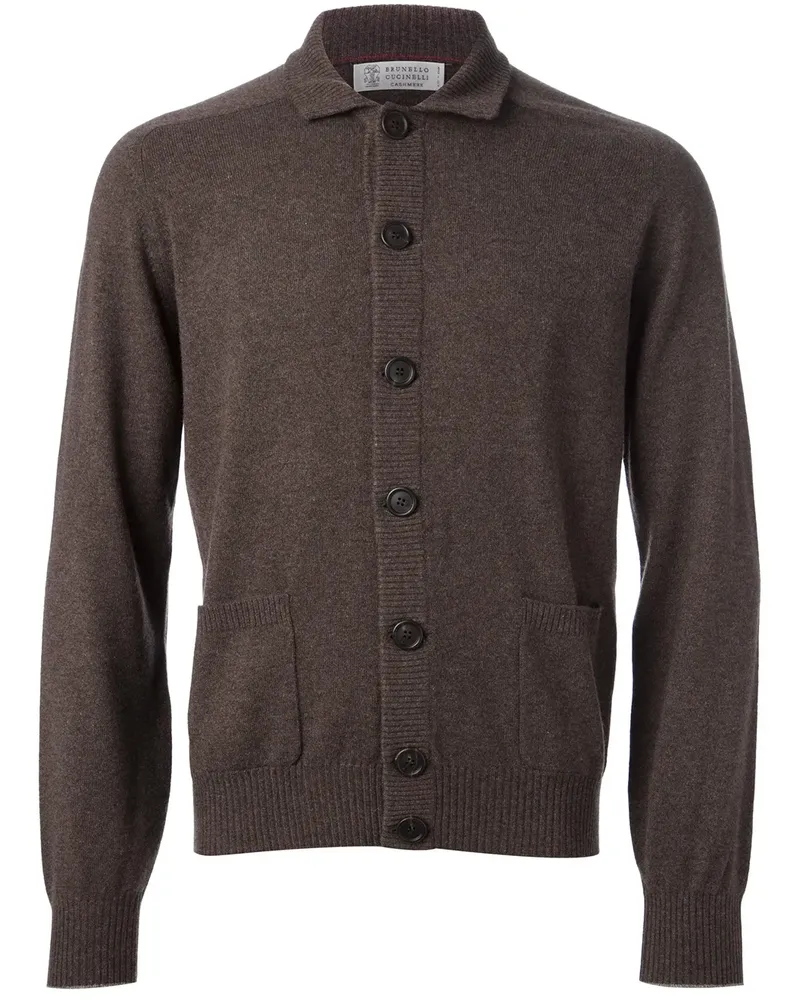 Brunello Cucinelli classic collar cardigan - Braun Braun
