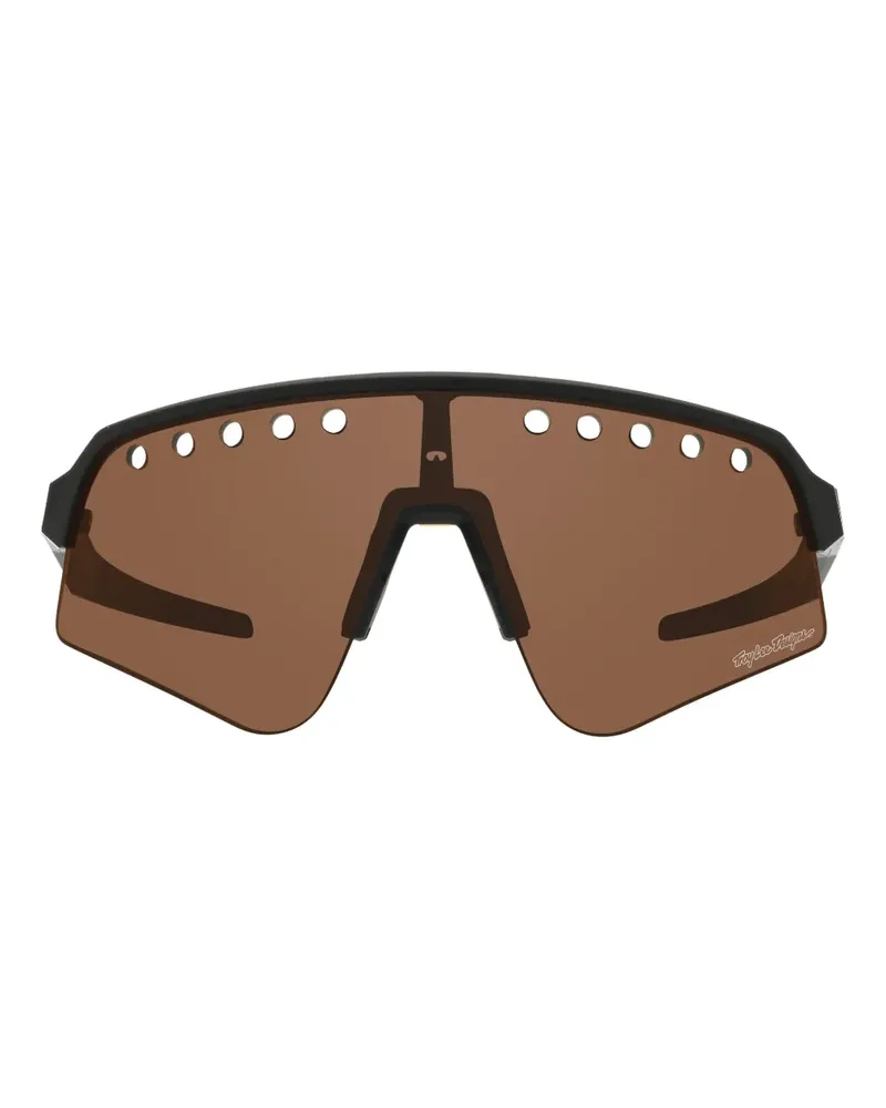 Oakley x Troy Lee Designs Sutro Lite Sweep Sonnenbrille mit Cut-Out - Schwarz Schwarz