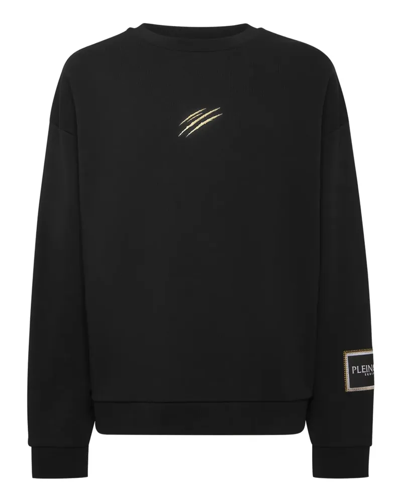 Philipp Plein Label Sweatshirt - Schwarz Schwarz