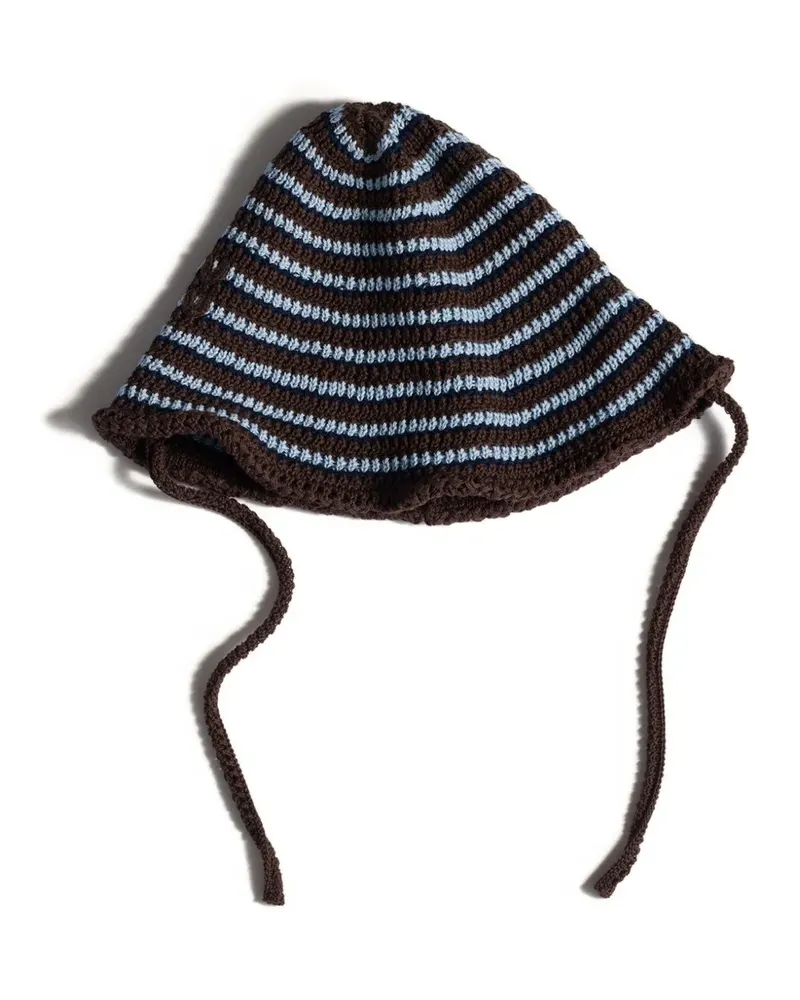 Miu Miu knitted cotton beanie - Braun Braun