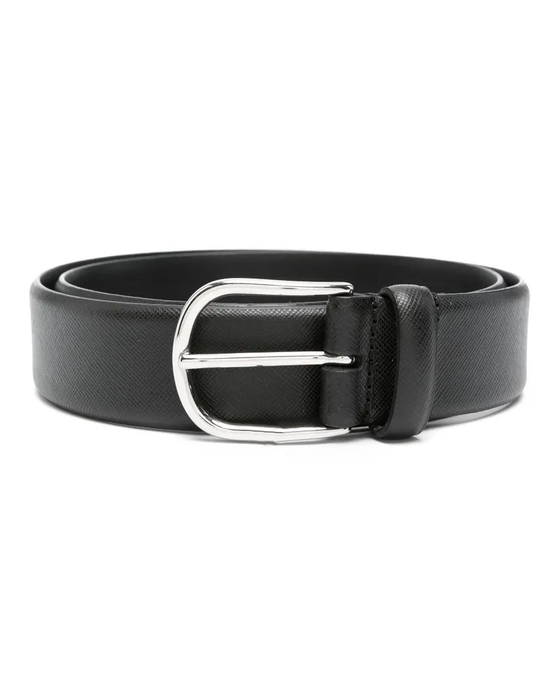 FURSAC Gürtel aus Saffiano-Leder - Schwarz Schwarz
