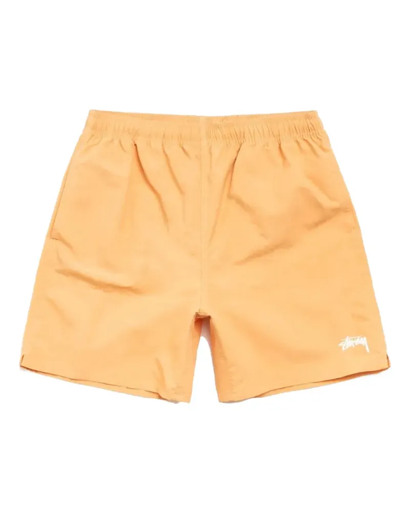 Stüssy logo-print swim shorts - Orange Orange