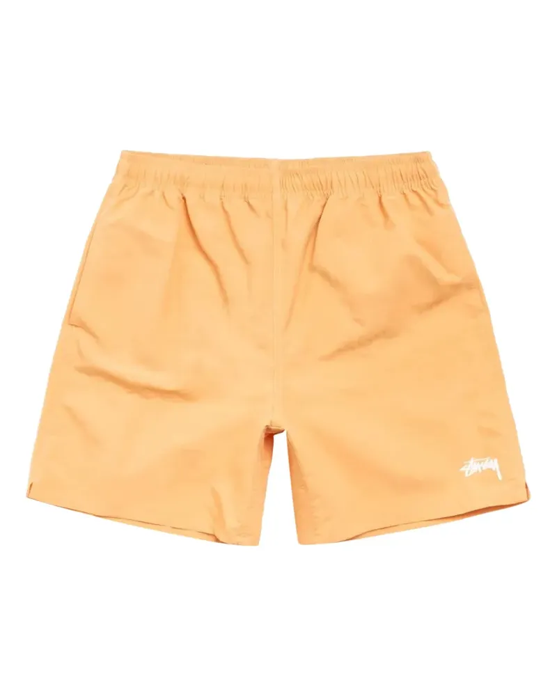 Stüssy logo-print swim shorts - Orange Orange